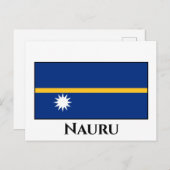 Nauru-Flagge Postkarte (Vorne/Hinten)