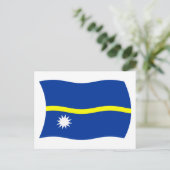 Nauru-Flagge Postkarte (Stehend Vorderseite)