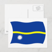 Nauru-Flagge Postkarte (Vorne/Hinten)