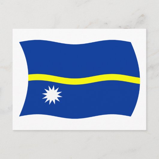 Nauru-Flagge Postkarte (Vorderseite)