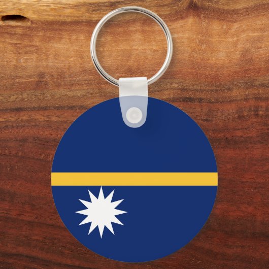 Nauru-Flagge Schlüsselanhänger (Vorderseite)