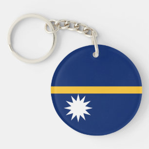 Nauru-Flagge Schlüsselanhänger