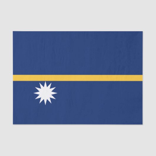 Nauru-Flagge Seidenpapier (Vorderseite)