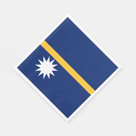 Nauru-Flagge Serviette (Ecke)