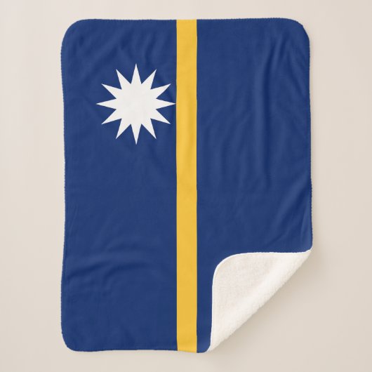 Nauru-Flagge Sherpadecke (Vorderseite)