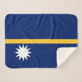 Nauru-Flagge Sherpadecke (Vorderseite (Horizontal))