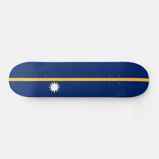 Nauru-Flagge Skateboard (Horizontal)