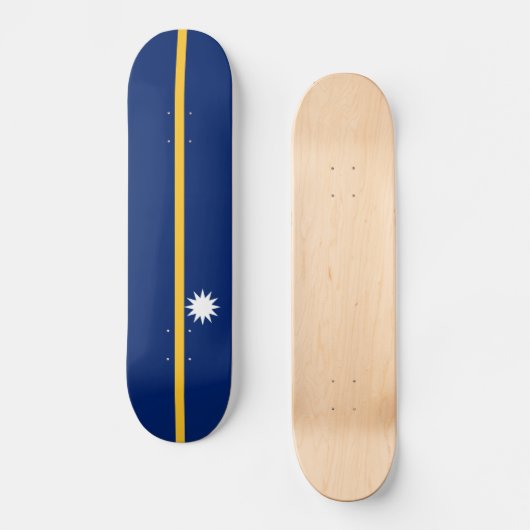 Nauru-Flagge Skateboard (Vorderseite)
