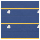 Nauru-Flagge Stoff (Nahaufnahme)