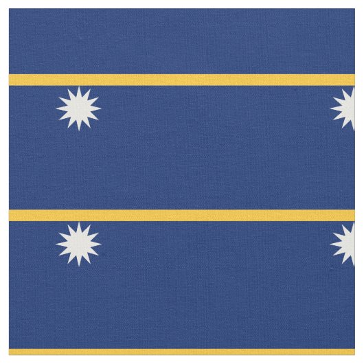 Nauru-Flagge Stoff (Nahaufnahme)