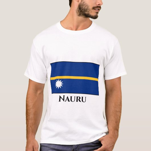 Nauru-Flagge T-Shirt (Vorderseite)