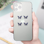 Nauru Frack Butterfly Flag Aufkleber (Telefon)