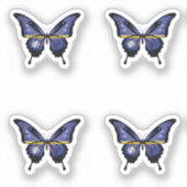 Nauru Frack Butterfly Flag Aufkleber (Vorderseite)