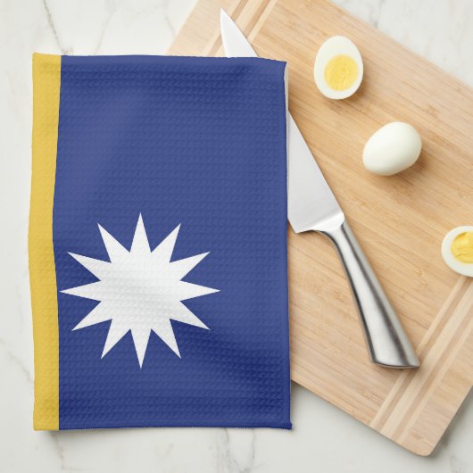 Nauru Geschirrtuch (Viertel Falte)