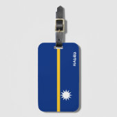 Nauru National Flag Patriotic Gepäckanhänger (Vorderseite Vertikal)