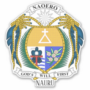 Nauru Nationalemblem Patriotisch Aufkleber