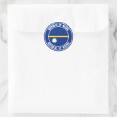 Nauru Round Emblem Runder Aufkleber (Tasche)