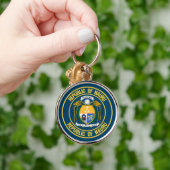 Nauru Round Emblem Schlüsselanhänger (Hand)
