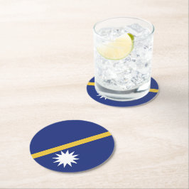 Nauru Runder Pappuntersetzer