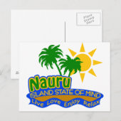 Nauru Staat der Postkarte des Geistes (Vorne/Hinten)