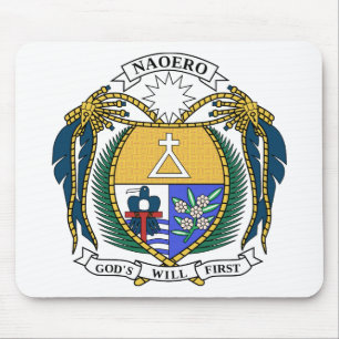 Nauru-Wappen Mousepad