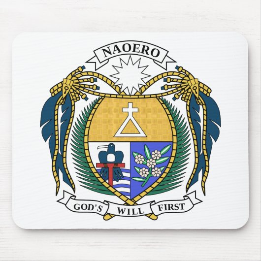 Nauru-Wappen Mousepad (Vorne)