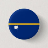 Naurusche Flagge, Flagge von Nauru Button (Vorderseite)