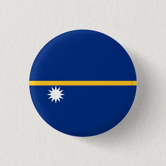 Naurusche Flagge, Flagge von Nauru Button (Vorderseite)