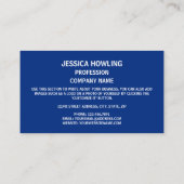 Naurusche Flagge, Flagge von Nauru Visitenkarte (Rückseite)