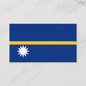 Naurusche Flagge, Flagge von Nauru Visitenkarte (Vorderseite)