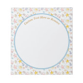 Nausea Beach Starfish Segelboot Seashell Notizblock (Vorderseite)