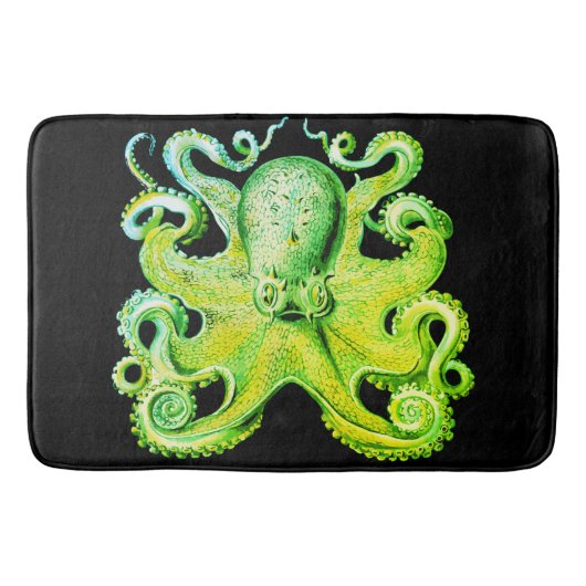 Nausea Octopus Badematte grün Limon (Vorderseite)