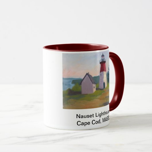 Nauset Leuchtturm, Cape Cod, Mass. Tasse (VorderseiteRechts)