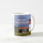 Nauset Leuchtturm, Cape Cod, Massachusetts-Tasse Kaffeetasse (VorderseiteRechts)