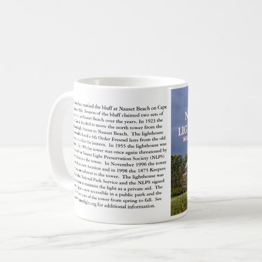 Nauset Leuchtturm, Cape Cod, Massachusetts-Tasse Kaffeetasse (Vorderseite Links)