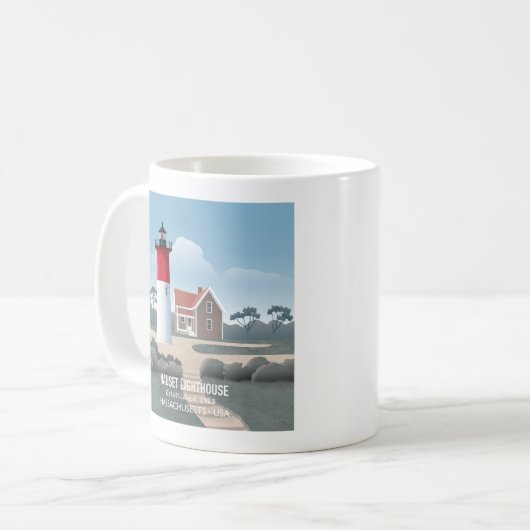 Nauset Leuchtturm Kaffeetasse (Vorderseite Links)