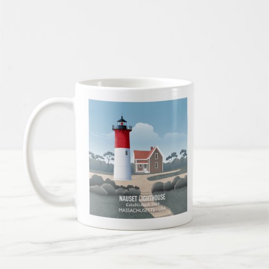 Nauset Leuchtturm Kaffeetasse (Links)