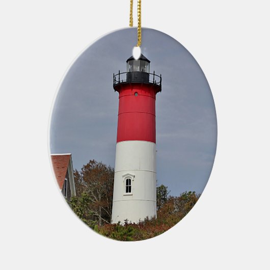 Nauset Leuchtturm Keramik Ornament (Rechts)