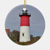 Nauset Leuchtturm Keramik Ornament (Vorne)