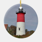 Nauset Leuchtturm Keramik Ornament (Hinten)