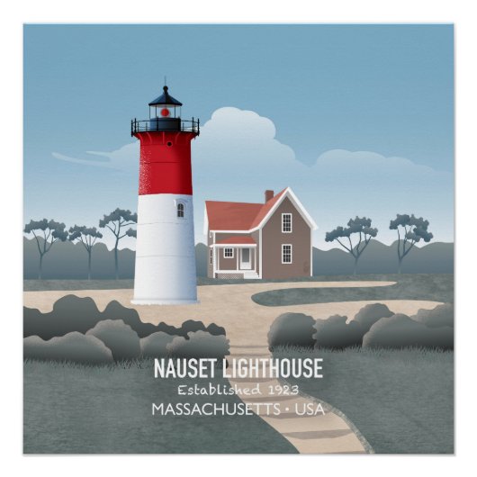 Nauset Leuchtturm Poster (Vorderseite)