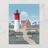 Nauset Leuchtturm Postkarte (Vorderseite)