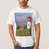 Nauset Licht, Cape Cod, Massachusetts-Leuchtturm T-Shirt (Vorderseite)