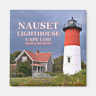 Nauset Licht, Cape Cod, Massachusetts-Magnet Magnet