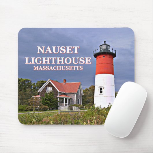 Nauset Light, Cape Cod, Massachusetts Mousepad (Mit Mouse)