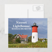 Nauset Light, Cape Cod, Massachusetts Postkarte (Vorne/Hinten)