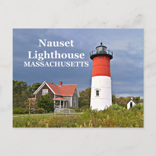 Nauset Light, Cape Cod, Massachusetts Postkarte (Vorderseite)
