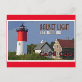 Nauset Light Vintage Postkarte (Vorderseite)