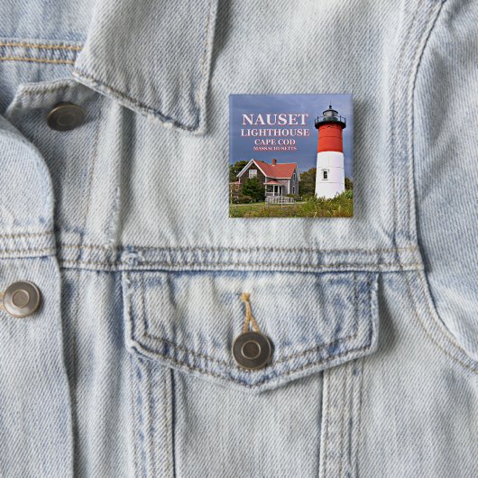 Nauset Lighthouse, Cape Cod Massachusetts Button (Beispiel)