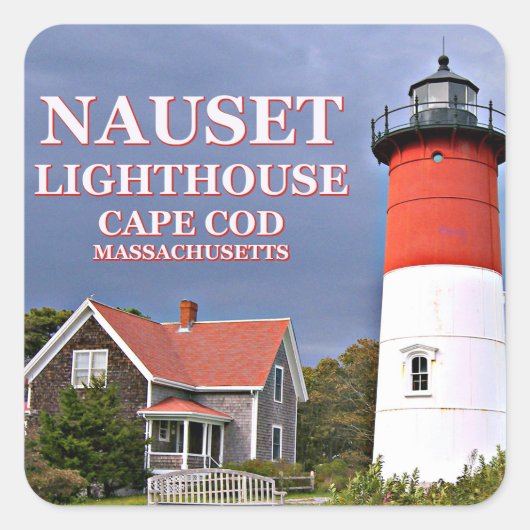 Nauset Lighthouse, Cape Cod Massachusetts Stickers (Vorderseite)